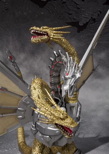 Vista 6 de Bandai Tamashii Nations SH MonsterArts Figura de acción de Mecha King Ghidorah "Godzilla