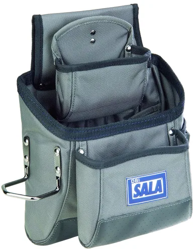 3M Capital Safety 9504066 - Bolsa para herramientas y equipos de 11 bolsillos, se instala en la mayoría de los cinturones, azul/gris N/A