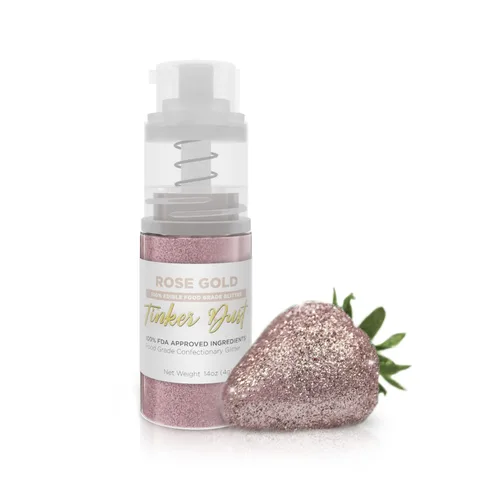 Vista 45 de Bakell - Brillantina Negra Tinker Dust (4g, 1x Mini Bomba de Pulverización) Brillantina Comestible para Alimentos, Postres y Bebidas!
