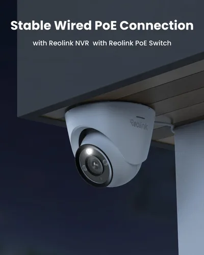 Vista 7 de REOLINK Cámara IP PoE de 12MP para exteriores, cámara de seguridad domo gran angular de 97° para vigilancia doméstica, detección de seres