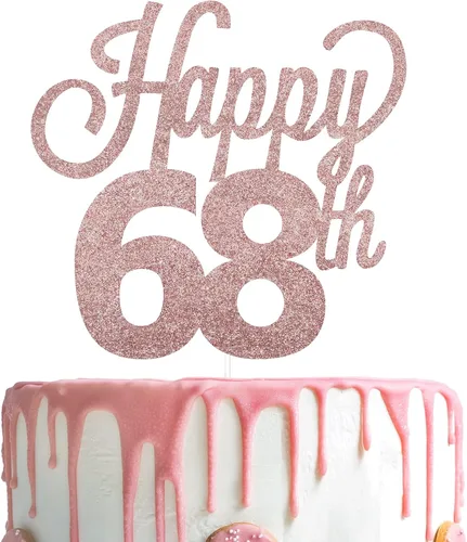 Vista 116 de LINGTEER - Decoración para pastel con texto "Happy Birthday 100", color negro