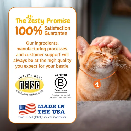 Vista 5 de Zesty Paws Picaduras de bolas de pelo para gatos – Soporte de furball para gatos – Suplemento funcional con aceite de pescado Omega 3 EPA y DHA +