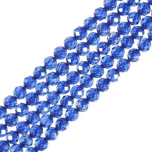 Vista 102 de Cuentas Redondas Facetadas de Ópalo Verde de 4 mm Sueltas de 16 Pulgadas para Hacer Joyas