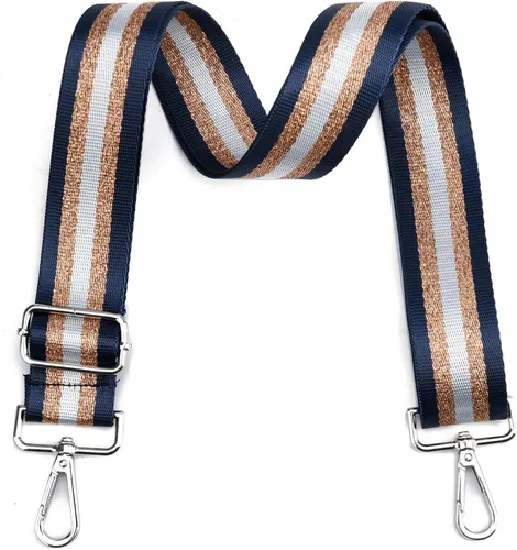 Vista 8 de LVYOUME Correa para bolso, accesorios plateados, correas anchas para bolsa, correa de hombro ajustable para bolsos