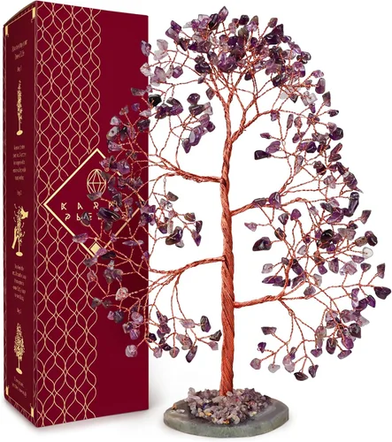Vista 38 de Conjunto de árbol de cristal de 12 regalos únicos de cumpleaños para mujeres, hermana, mamá, decoración de oficina en el hogar, decoración