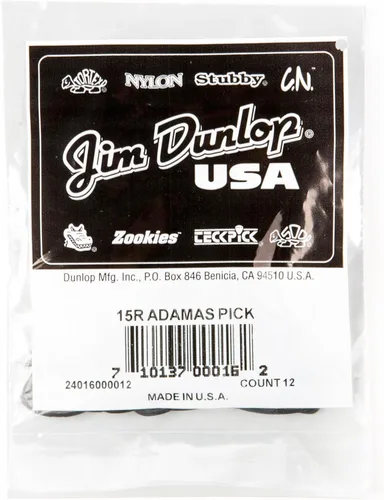 Vista 4 de JIM DUNLOP Púas de guitarra Adamas, paquete de 12 (15R)