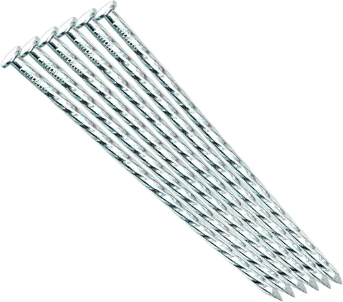 Estacas de metal de 6 pulgadas para bordes galvanizados, para jardín, espiral, paisaje, anclajes para asegurar césped artificial, construcción de