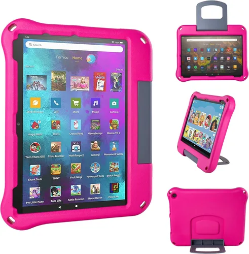 Vista 12 de 10 - Funda ligera para tablet de 10 pulgadas para niños, ligera, antideslizante, a prueba de golpes, no compatible con iPad (verde)