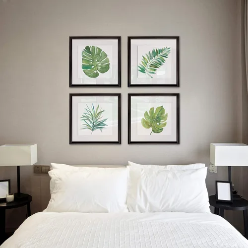 Vista 278 de Wexford Home Colección de primavera de jardín de campo francés, colección de primavera, juego de 4 paneles para decoración de pared de oficina
