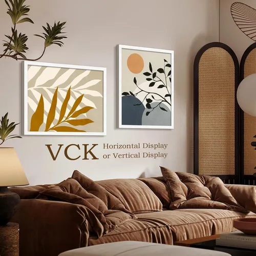 Vista 156 de VCK Portarretratos de madera negra de 5 x 7 pulgadas, para colgar en la pared, galería o mesa, 1 paquete