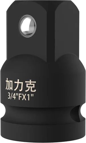 Vista 9 de Adaptador de enchufe de impacto y reductor de 1 pulgada (F) a 1/2 pulgadas (M) para llave de trinquete, hembra a macho, CR-MO, (negro)