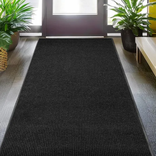 Vista 31 de LuxUrux Tapete de goma duradero para puerta, resistente, interior/exterior, fácil de limpiar, impermeable, patio, garaje, tapete comercial