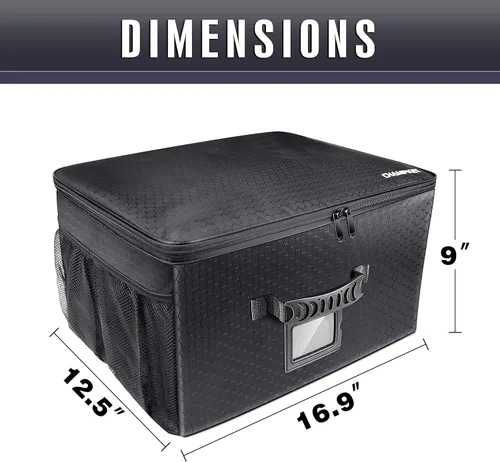 Vista 7 de Champkey Organizador de maletero de golf, portátil y plegable, ideal para viajes, golf y coche de golf (negro)
