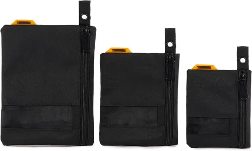 Vista 9 de ToughBuilt Bolsas de cierre de 3 piezas, bolsas de almacenamiento de tela balística 1680D de alta resistencia con asas reforzadas y cremalleras