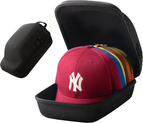 Ozueccr Estuche de viaje para casco duro: almacenamiento para gorras de béisbol con asa de transporte y correa ajustable para el hombro, organizador