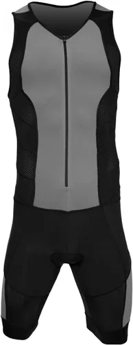 Vista 6 de Kona II - Traje de triatlón para hombre, sin mangas, con bolsillo de almacenamiento y cinturón de peto de carrera