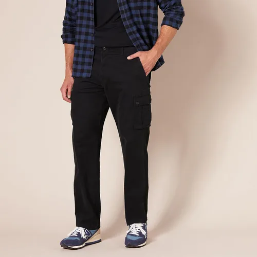 Vista 6 de Tienda Essentials - Pantalones cargo elásticos de corte recto para hombre (disponibles en tallas grandes y altas)