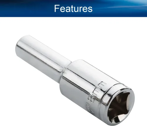 Vista 3 de Auniwaig 1/2" Drive x 0.315 in Deep 6-Point Impact Socket, métrico, Cr-V, conector fraccional mecánico