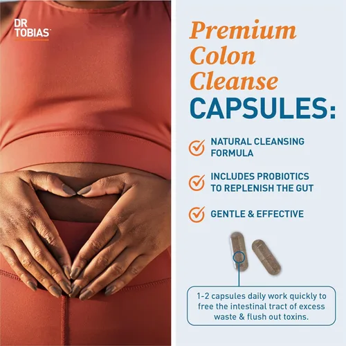 Vista 7 de Dr. Tobias Candida Support & Colon 14 Day Cleanse - Desintoxicación intestinal a base de hierbas para mujeres y hombres con orégano, probióticos