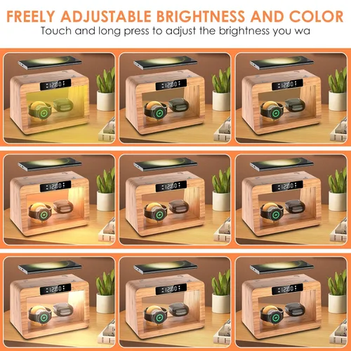 Vista 5 de Wireless Charging Station, 3 in 1 Fast Charging Station for Samsung, Compatible with Galaxy S23/S22/21/20/10,Note20/10,Z Fold/Flip 5/4,Galaxy Watch