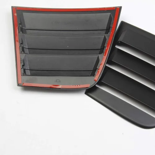 Vista 7 de Persianas laterales para ventana, rejillas de ventilación con forma de scoop, cubiertas protectoras de ABS para Dodge Charger 2011-2021 (Negro)