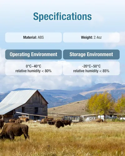 Vista 4 de ALLOSUN GK503C Probador de Voltaje de Cerca Eléctrica NEON Max 9000V, Localizador de Fallas de Cerca Eléctrica, Rojo