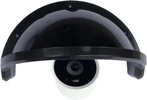 Vista 5 de Universal Sun Rain Shade Cámara Cubierta Escudo para Nest/Anillo/Arlo/Dome/Bullet Cámara Exterior - NEGRO (1)