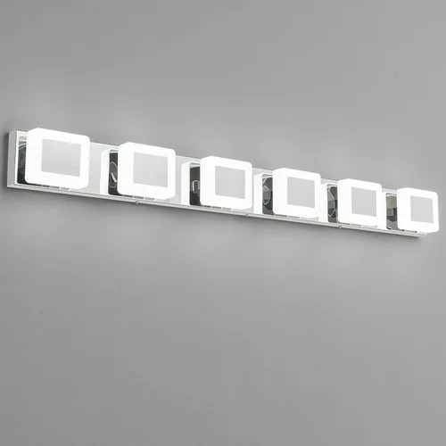 Vista 9 de 4 luces LED de baño sobre espejo negro acrílico moderno luces de tocador regulables luz de pared baño tocador accesorios