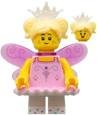 Vista 2 de LEGO Sugar Fairy Mini figura (71034) - Serie 23, multicolor de 1.5 pulgadas, requiere montaje, a partir de 5 años