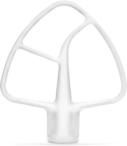 KitchenAid Batidor plano recubierto K45B, blanco, 4.5 cuartos de galón