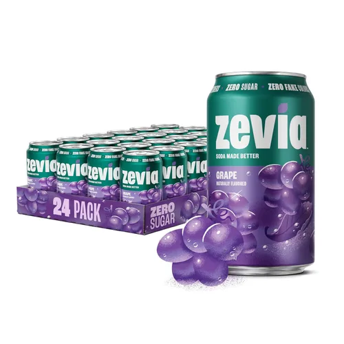 Vista 11 de Zevia Soda sin azúcar, paquete variado de 6 sabores, latas de 12 onzas (paquete de 24) - endulzado naturalmente, proyecto verificado sin OMG, sin