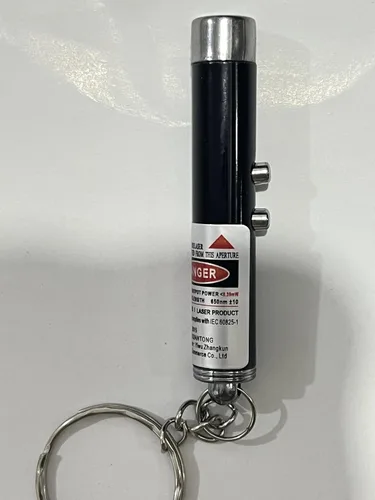 Vista 9 de 2 en 1 gato mascota juguete rojo LED puntero pluma linterna blanca linterna interactiva pluma de entrenamiento para perros gatos