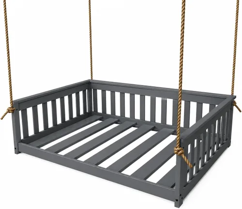 Vista 59 de Amish Made Full Asbury - Sofá cama colgante, fabricado en Estados Unidos