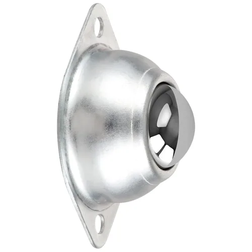 Vista 4 de 16 rodamientos de transferencia de bolas de rodillo de 1 pulgada, unidad de transferencia de bola redonda de acero al carbono montada en brida