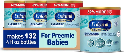 Vista 13 de Enfamil NeuroPro EnfaCare - Fórmula para bebés prematuros de alto valor calórico, a base de leche con hierro, DHA para el desarrollo cerebral