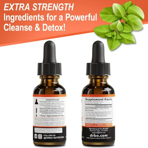 Vista 9 de Candi Cleanse Suplemento de apoyo en gotas – Aceite de orégano orgánico gotas líquido y ajenjo de nogal negro – Complejo de equilibrio