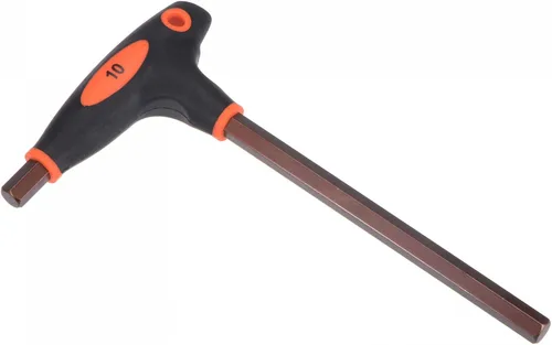 Vista 11 de uxcell Llave inglesa de doble extremo con manija en T de llave hexagonal de 0.079 in, acero métrico S2