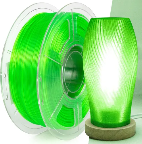 Vista 22 de Filamento PETG para impresora 3D Transparente Gradiente 1.75mm Alta Transmisión de Luz, Filamento para Impresión 3D, Velocidad de Impresión