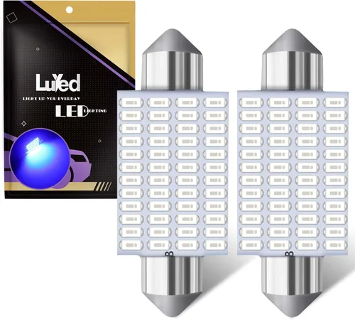 Vista 11 de LUYED DE3175 bombillas LED azules Canbus libres de errores de 1.25 pulgadas DE3021 DE3022 3175 bombillas LED para luces interiores de mapa, domo