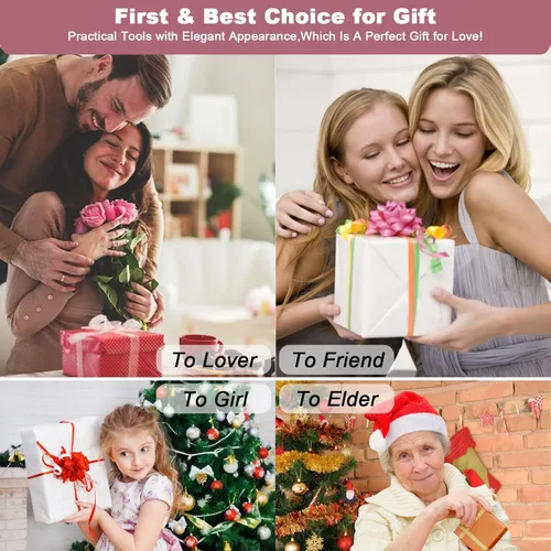 Vista 7 de WOXVM - Set de manicura premium, 7 en 1, cortauñas profesionales, tijeras, kit de pedicura, herramientas de cuidado de uñas de cutícula de acero