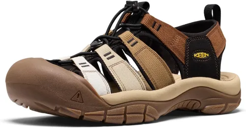 Vista 11 de KEEN Newport H2 Sandalias de punta cerrada para hombre Aleación/oro crema