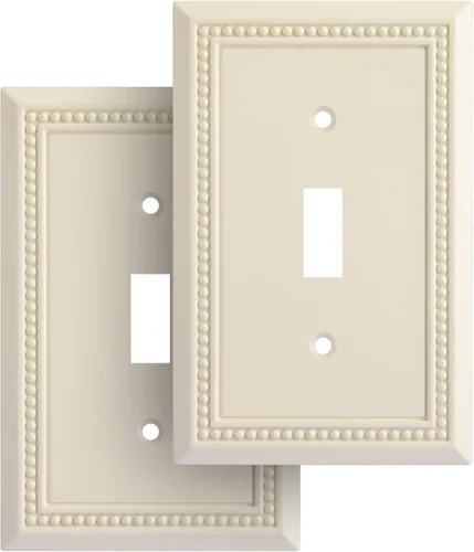 Henne Bery Sunken Pearls - placa decorativa de pared, placa decorativa de pared, tapa de salida de la placa del interruptor, aleación de zinc sólida
