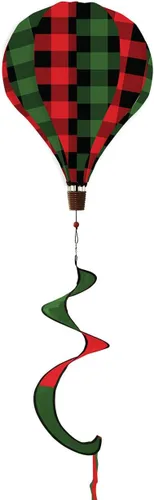 Vista 8 de Camping Deluxe Everyday Globo de Aire Caliente Windsock Wind Twister 54" x 12" Briarwood Lane