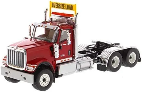 Diecast Masters International HX520 Day Cab Tandem Tractor Rojo 1/50 Diecast Model