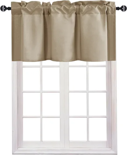 Vista 41 de JIUZHEN Cortinas de cenefa para cocina, cenefas para ventana de sala de estar/sótano, cortinas de ventana de baño, aislamiento térmico, paneles