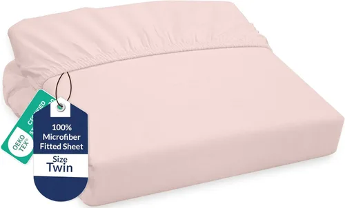 Vista 117 de Royale Linens Sábana bajera ajustable individual – Microfibra cepillada ultrasuave de 1800 hilos – Sábanas inferiores de lujo para hotel – No se
