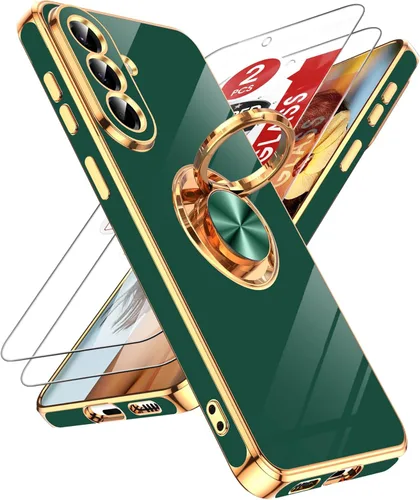 Vista 160 de LeYi Funda para iPhone XR: con Protector de Pantalla de Vidrio Templado [Paquete de 2] Soporte de Anillo Giratorio de 360°, Soporte Magnético