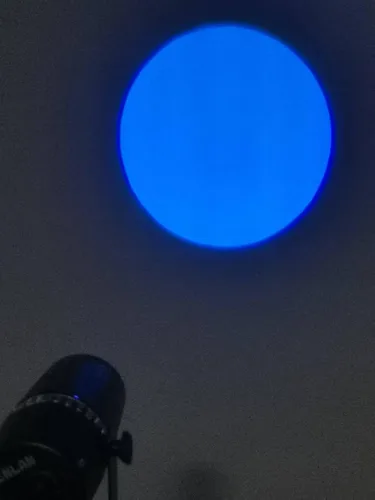 Vista 4 de Luz LED de escenario pinspot - SENLAN 9W RGB 3 en 1 luz de haz por control remoto IR