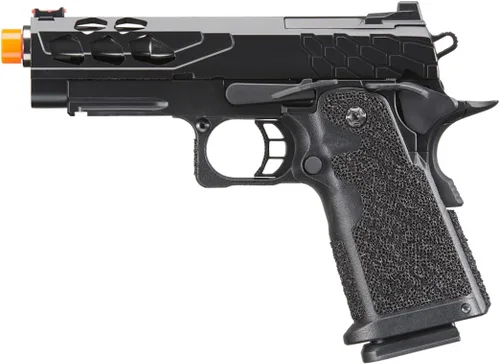 Vista 2 de Lancer Tactical - Pistola de airsoft STRYK Hi-Capa 5.1/4.3 de metal completo con retroceso de gas 330 FPS