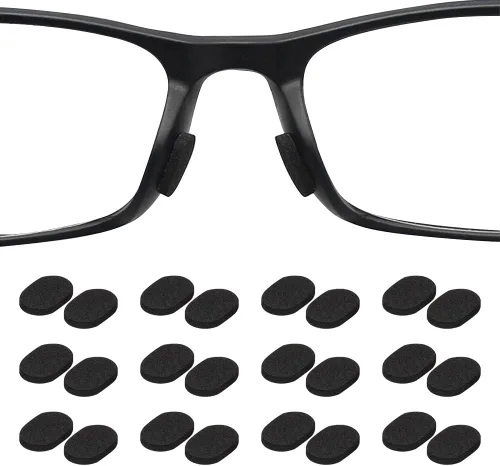 Vista 8 de Almohadillas de nariz de espuma suave para gafas, autoadhesivas, antideslizantes, para gafas de marco de plástico, lentes de sol, 12 pares